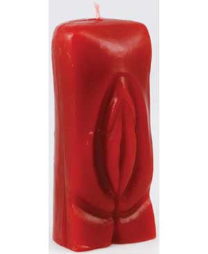 Female Genital / Vagina Candle - Red